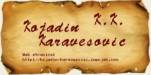 Kojadin Karavesović vizit kartica